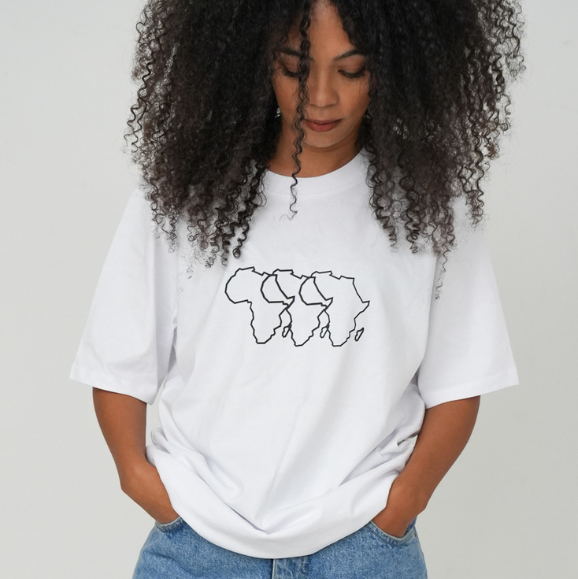 White Tee - Kmt Africa Map